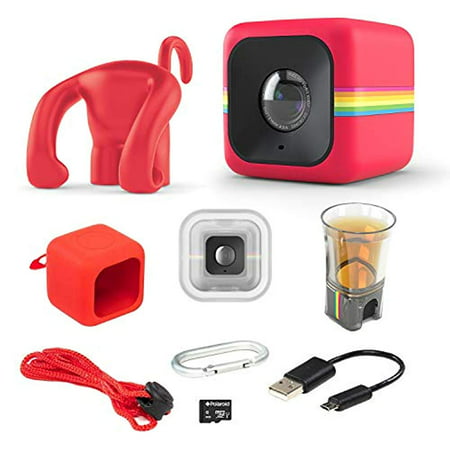 Polaroid Cube Act II – HD 1080p Mountable Weather-Resistant Lifestyle Action Video Camera & 6MP Still Camera w/Image Stabilization, Sound Recording, Low Light Capability & Other Updated