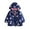 #0394-Blue, variant on Girls Cartoon Unicorn Jackets Spring Zip Kids Hooded Flamingo Windbreaker for Toddler Pink Light Outwear