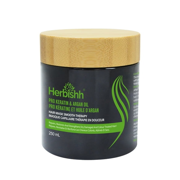 Herbishh Argan Hair Mask-Deep Conditioning & Hydratation- Pas de Silicones, Pas de Sulfates, Pas de Parabènes (250gm)