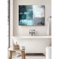 thumbnail image 6 of Teal Gray Wall Art for Living Room,Canvas Picture Wall Decor for Bathroom Bedroom,Modern Oil Painted Art Abstract Geometric Painting Artwork for Office Kitchen Hallway Dining Room Home Decor 16"x20", 6 of 8