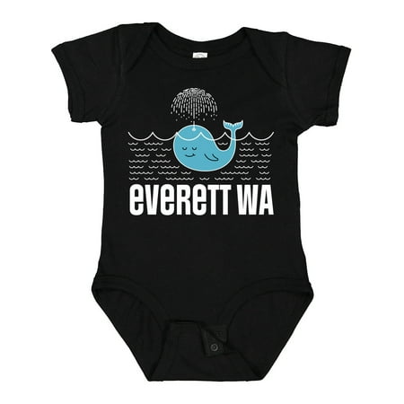 

Inktastic Everett Washington Whale Watching Boys or Girls Baby Bodysuit