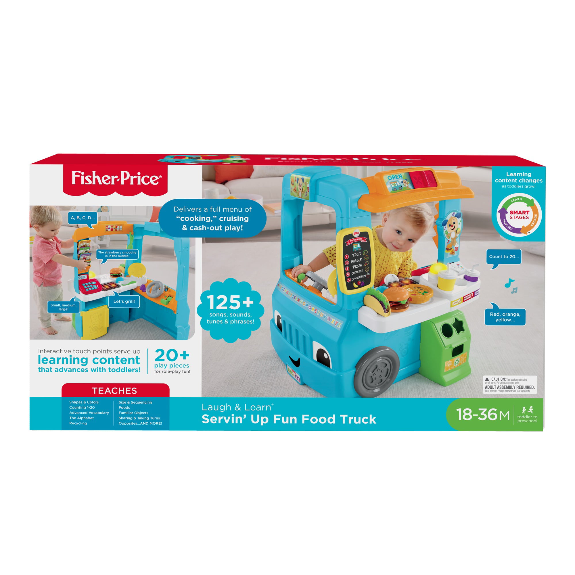Fisher-Price Laugh & Learn Servin' Up Fun Food Truck Standard 