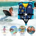 thumbnail image 3 of Gogokids Kids Swim Vest Float Life Jacket Boys Girls Swimming Buoyancy Swimwear Training Aid with Adjustable Safety Strap, Blue, L (5-6 Years), 3 of 7