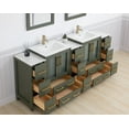 thumbnail image 6 of Vanity Art 84" Double Sink Freestanding Bathroom Vanity Set with Ceramic Top and Mirror, 6 of 9