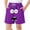 Purple, variant on Eltusu Boys Swim Trunks, Printed Beach Summer Elastic Waist Board Shorts with Pockets Mint Green Size 10-12T