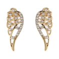 thumbnail image 1 of Personality Earrings Leaves Beautiful Diamond Earrings Irregular Mesh, 1 of 9