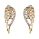 thumbnail image 2 of XWSHYW Pendientes Pendientes de Personalidad Hojas Hermosos Pendientes de Diamantes Malla Irregular, 2 of 2