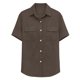 thumbnail image 5 of Mujeres de Manga Corta Tops Casual Color Sólido Doble Bolsillo Botón-Arriba Blusa de Cuello Turndown, Blusas de Manga Corta Casual para las Mujeres de Uso Diario, 5 of 7