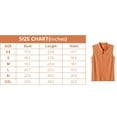 thumbnail image 4 of MoFiz Women's Golf Polo Sleeveless Shirt Quick Drying Casual Workout Tops Shirts Orange XS, 4 of 7