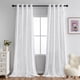 thumbnail image 1 of Cortinas opacas MYSKY HOME 100% blancas, 2 paneles, 270 x 275 cm, 1 of 9