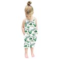 thumbnail image 3 of Otqutp Outdoor Overalls for Toddler Kids Baby Girls Sleeveless Summer Strap Print Romper Jumpsuit Playsuit Spring Fall Clothes(Green-B,2-3 Years, 3 of 8