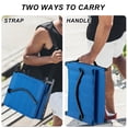 thumbnail image 4 of Stadium Seat for Bleachers with Back Support and Cushion, Bleacher Seats with Shoulder Strap and Cup Holder, Padded Portable Folding Comfort Stadium Chair, for Sports Events, Blue (1pcs), 4 of 6