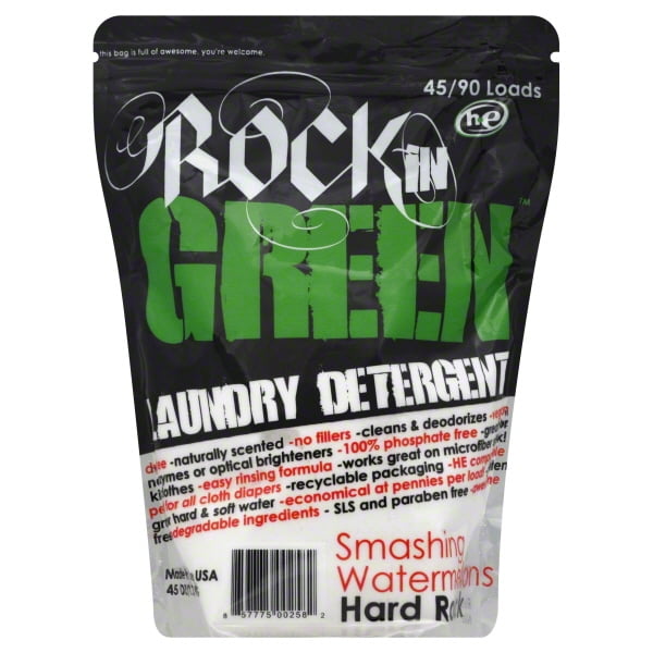 Rockin' Green Hard Rock Laundry Detergent 90 Loads Smashing
