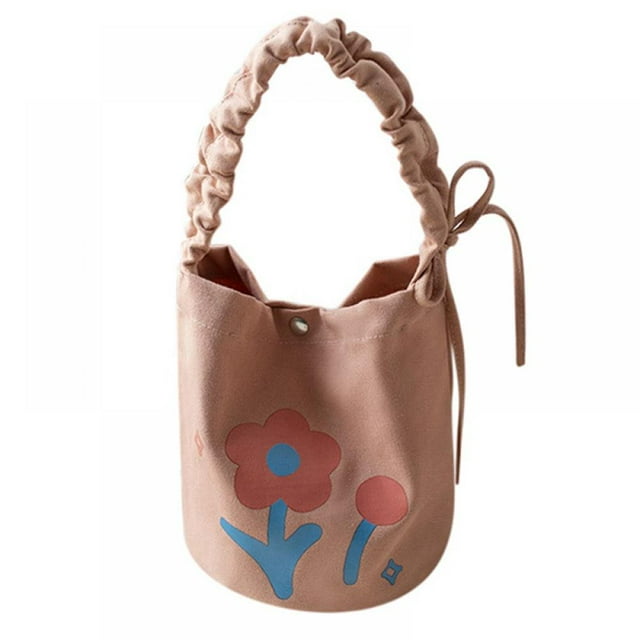 Sac à Lunch en Toile Sac à Main Seau Mignon Sac de Rangement Sac de Courses
