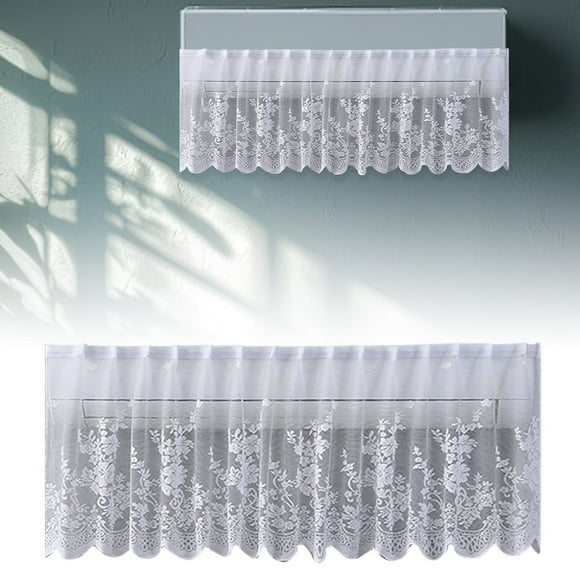 Indoor Curtain Air Conditioner Windshield with Elegant Hollow Print Design for Decorative and Functional Use in Living Rooms and Bedrooms