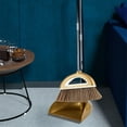 thumbnail image 2 of Broom and Dustpan Set for Clean - Broom with Dustpan Combo Set, 61" Dustpans Long Handle, Dust Pan with Handle, Kitchen Dust Pan and Brush for Indoor Outdoor Room Office Use., 2 of 6