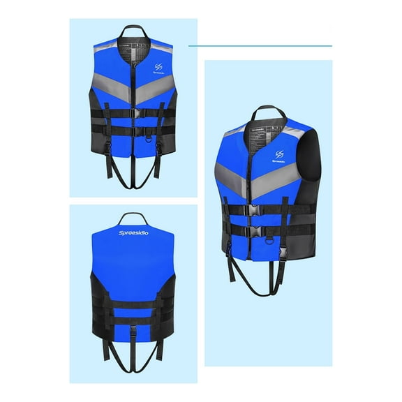 2025 Adult Waterproof Life Jacket – High Buoyancy Safety Vest for Surfing, Rafting, and Boat Rescue