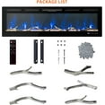 thumbnail image 4 of Riedhoff Electric Fireplace 72" x 18", Wall Mounted, Control by WiFi & Remote, 750/1500W, Black, 4 of 8
