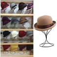 thumbnail image 5 of Soporte para peluca de metal, soporte para sombrero, soporte para cabeza de peluca estable y resistente de 12,6 pulgadas, soporte de almacenamiento duradero para sombrero, negro, 5 of 5