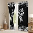 thumbnail image 3 of Homewish Cute Grey Bowtie Black Out Curtains for Children Teens,Kawaii Ribbon Bow Knot Curtains Pack of 2 (42x63 Each),Abstract Cheetah Print Bedroom Curtains,Microfiber Bedroom Decor, 3 of 6
