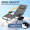 thumbnail image 1 of QinaQin Silla zero gravity para exterior con almohada y charola portavasos, reclinable y plegable, ideal para patio, playa, jardín o camping, cómoda y fácil de transportar, 1 of 7