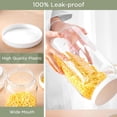 thumbnail image 3 of 8 Pcs 1 Gallon Clear Plastic Jars Airtight Pantry Large Mouth Jars Plastic Jug Cylinder Containers with Lids for Candy Butter Honey Sugar Cookies Arts Crafts Bartender Kitchen(White Lids), 3 of 6