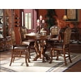 thumbnail image 2 of ACME Table Haute Ronde en Bois Dresden en Chêne Cerisier, 2 of 2