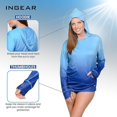 thumbnail image 2 of INGEAR Long Sleeve Loose Rash Guard With Hood Sun Shirt Women Beach Coverup UV Sun Protection Shirt Quick Dry Hoodie, 2 of 5