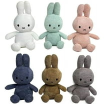 6PCs Cute Miffy Rabbit Plush Toy,Rabbit Stuffed Animal Easter Floppy Ear,Soft Hugging Bedtime Friend Plush Toy Gifts for Kids Girls Boys - 9.8inch
