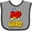 Heather and Black, variant on Inktastic Dad is My Hero Boys or Girls Baby Bib