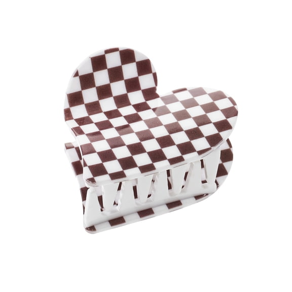 Packed Party Check This Checkered Heart Claw Clip