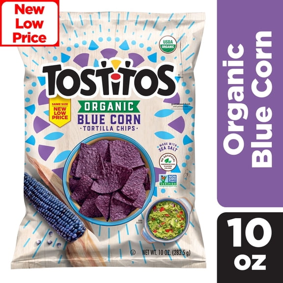Tostitos Blue Corn Tortilla Chips 10 oz - Pack of 1