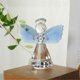 thumbnail image 3 of Crystal Guardian Angel Figurine Collectible Paperweight Glass Blue Wings Angel Ornament Statue Wedd, 3 of 4