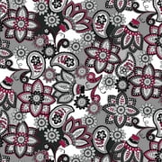 Diane Kappa 44" Bali Beauty Sewing & Craft Fabric by the Yard, Gray