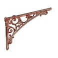 thumbnail image 2 of Wall Shelf Bracket Shelving Bracket Corner Brace Vintage Style Rose Gold for Farmhouse Kitchen Pantry Shelves, 2 of 9