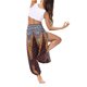 thumbnail image 5 of Txlixc Pantalones de entrenamiento para mujer, estampado digital bohemio, pantalones de yoga sueltos con lado dividido Txlixc Estilo de ocio, 5 of 9