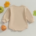 thumbnail image 7 of Okbabeha Infant Baby Boy Girl Sweatshirt Romper Bubble Long Sleeve Bodysuit Top Onesie Fall Halloween Thanksgiving Clothes, 7 of 7