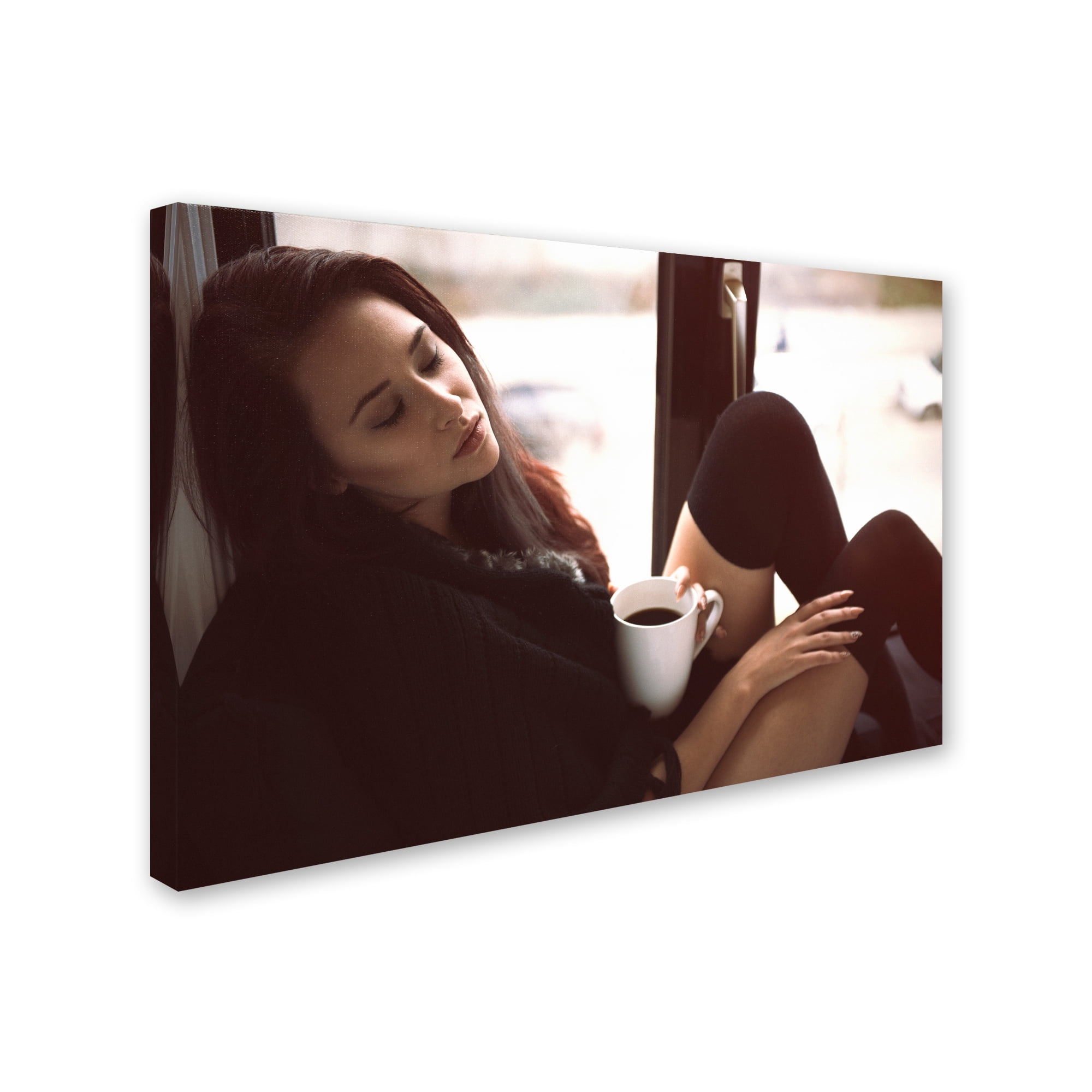 Trademark Fine Art 'Morning Coffee' Canvas Art by Rod Clemen