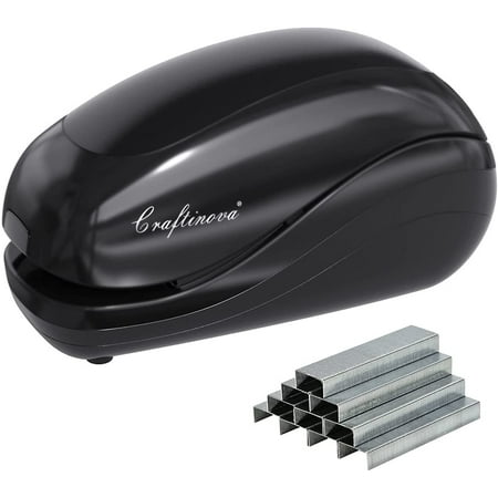 Craftinova Electric Stapler, 25 Sheet Capacity, No Jam Automatic Stapler for Home and Office, Including 2000 Staples, AC or Battery Powered