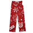 thumbnail image 5 of Puntoco Conjuntos de pijama cómodos para mujer, moda informal para mujer, estampado navideño, manga larga, pantalones, pijama, traje, 5 of 5