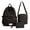 Brown, variant on 3 Piece Coquette Bow Print Backpack Set, Lightweight Adjustable Straps Lightweight, Nylon Multi Compartment Bookbag, Cute Laptop Daypack for Back to School Travel Daily Use