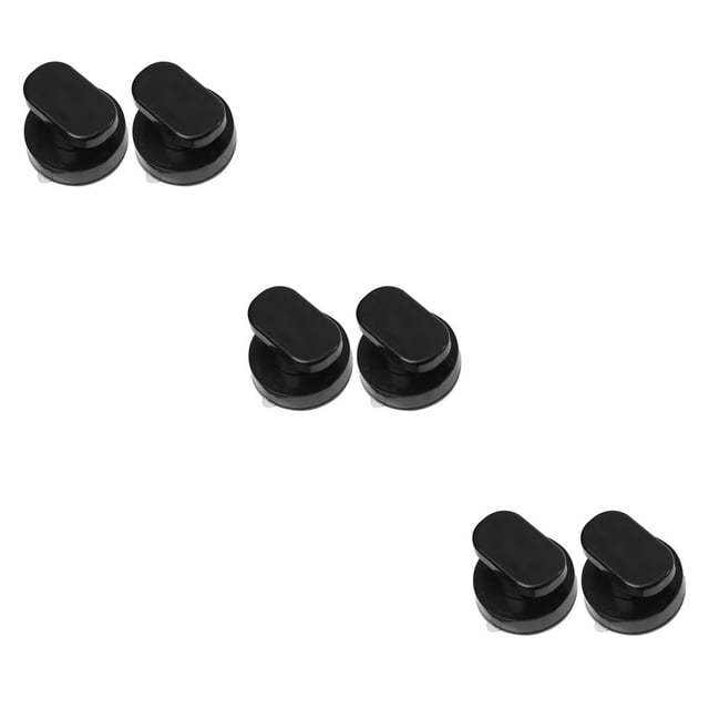Manijas de cajón Naiovety Paquete de 2 Práctico Pomo de puerta Negro