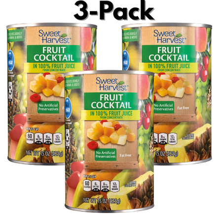 Sweet Harvest Fruit Cocktail 3-Pack 15 oz