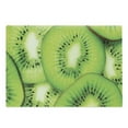 thumbnail image 1 of Kiwi Cutting Board, Summer Round Exotic Fruits Slices Macro Photo, Decorative Tempered Glass Cutting and Serving Board, in 3 Sizes, by Ambesonne, 1 of 2