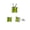 Peridot, variant on Princes Cut Simulated Aquamarine Cubic Zirconia Matching Set Sterling Silver