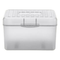 3x5 Inch Index Card Holder - PP Material, Holds 250-300 Cards, Flip Top Snap-Lock, Translucent, 6 Colors, Versatile Storage