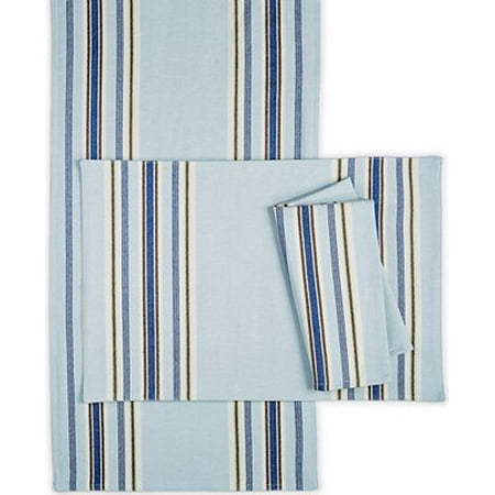 Martha Stewart Napkin - Collection Blue Striped Dinner Napkins set of 2, By Martha Stewart