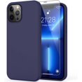 thumbnail image 1 of IBAOLEA iPhone 13 Pro Max Case with Screen Protector,Soft Liquid Silicone Gel Rubber Bumper Cover,Slim Fit Shockproof Protective Phone Case for iPhone 13 Pro Max 6.7" Dark Blue, 1 of 8