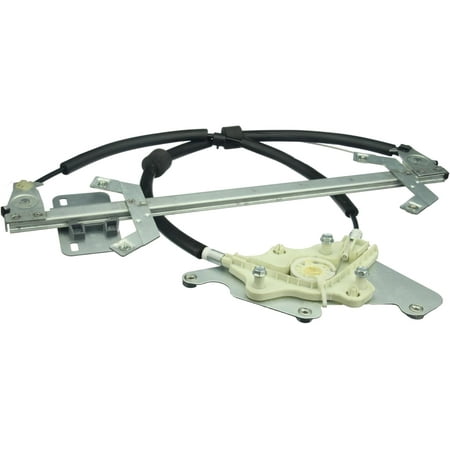 Part Synergy Replacement for Rear Driver Side Power Window Regulator without Motor Alloy Steel
