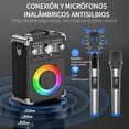 thumbnail image 4 of Bocina Karaoke JYX, Sistema de Karaoke, Altavoz Bluetooth con Micrófono y Luz, 3 Micrófonos de Karaoke, S8-T, 4 of 13